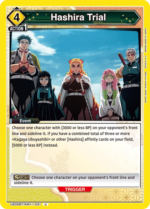 Hashira Trial - Union Arena (English) card