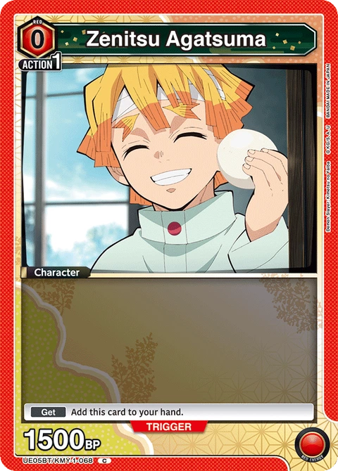 Zenitsu Agatsuma - Union Arena (English) card