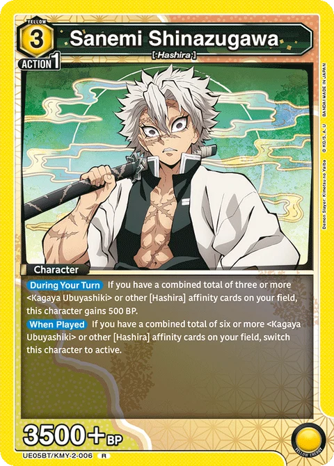 Sanemi Shinazugawa - Union Arena (English) card