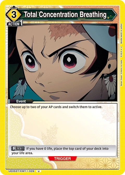 Total Concentration Breathing - Union Arena (English) card