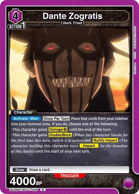 Dante Zogratis - Union Arena (English) card