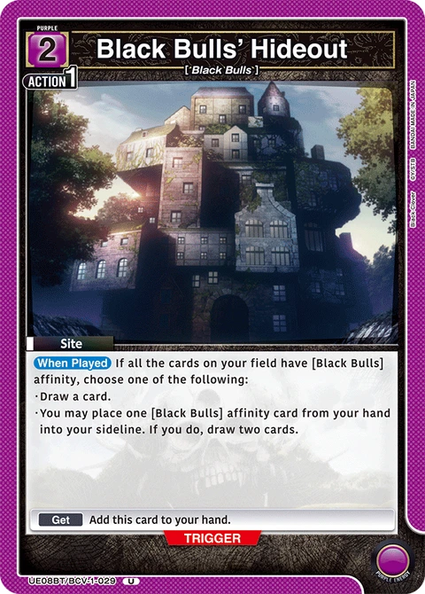 Black Bulls' Hideout - Union Arena (English) card