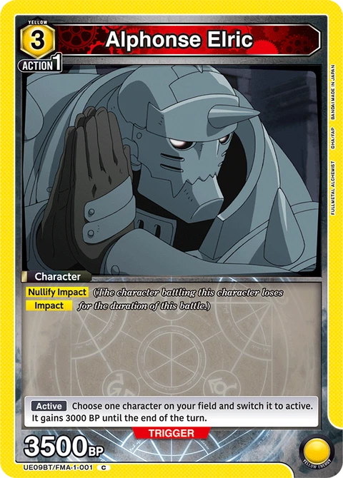 Alphonse Elric - Union Arena (English) card