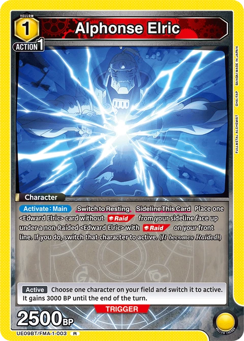 Alphonse Elric - Union Arena (English) card