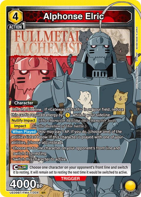Alphonse Elric - Union Arena (English) card