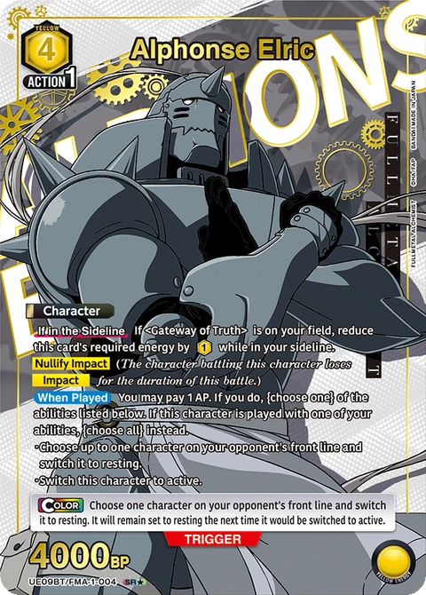 Alphonse Elric - Union Arena (English) card