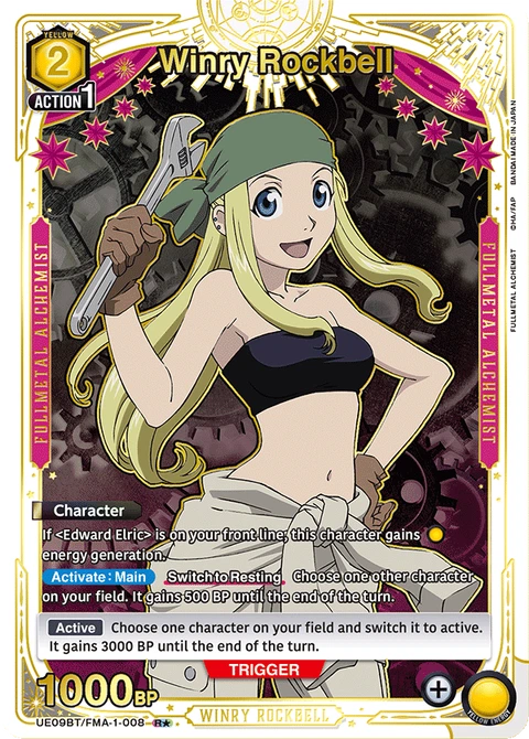 Winry Rockbell - Union Arena (English) card
