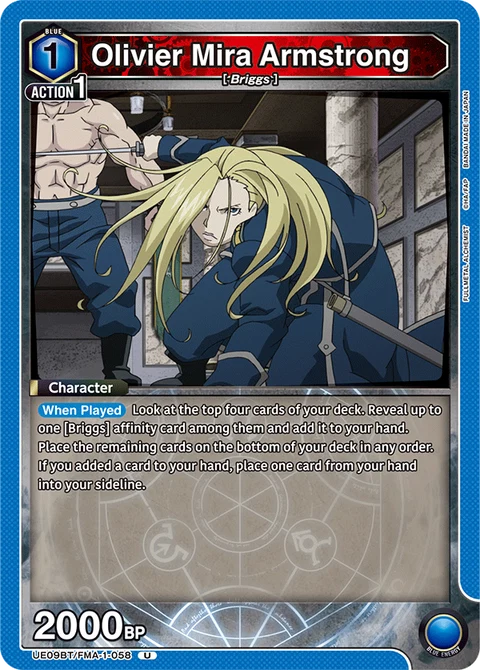 Olivier Mira Armstrong - Union Arena (English) card
