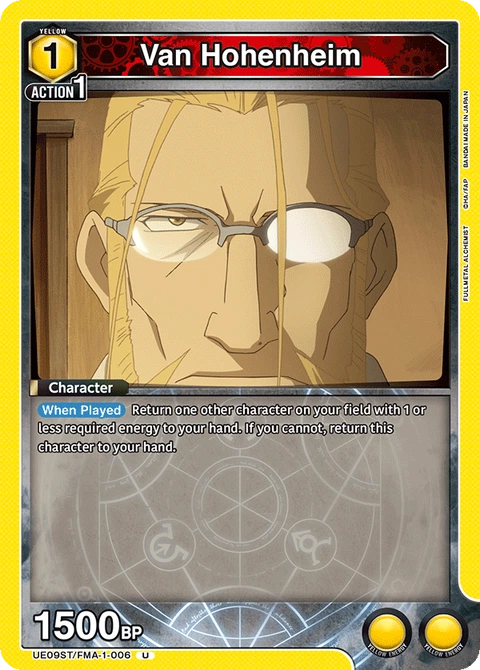 Van Hohenheim - Union Arena (English) card