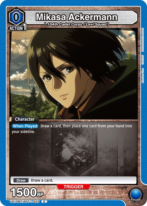 Mikasa Ackermann - Union Arena (English) card