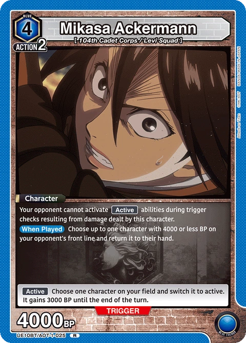 Mikasa Ackermann - Union Arena (English) card