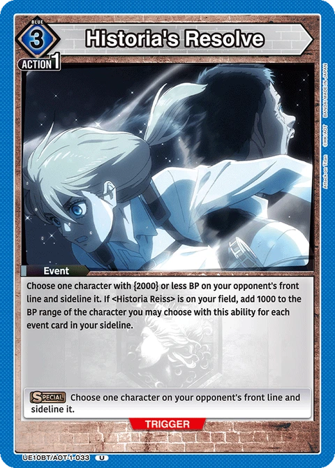 Historia's Resolve - Union Arena (English) card