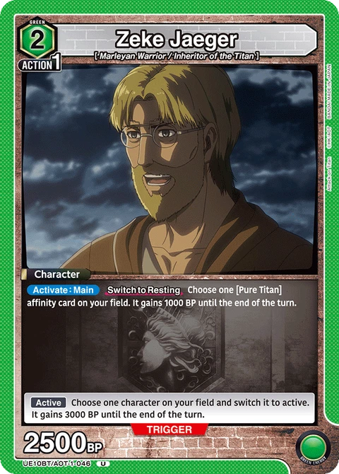 Zeke Jaeger - Union Arena (English) card