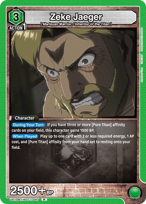 Zeke Jaeger - Union Arena (English) card