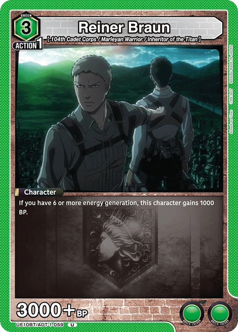 Reiner Braun - Union Arena (English) card