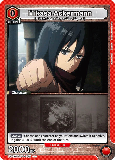 Mikasa Ackermann - Union Arena (English) card
