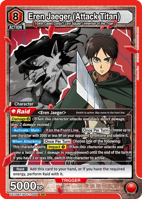 Eren Jaeger (Attack Titan), Union Arena (English) Main Card
