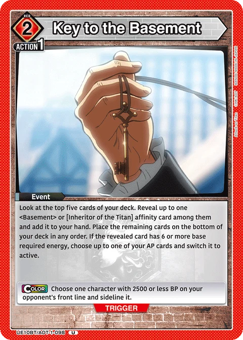 Key to the Basement, Union Arena (English) Main Card