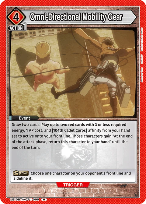 Omni-Directional Mobility Gear, Union Arena (English) Main Card