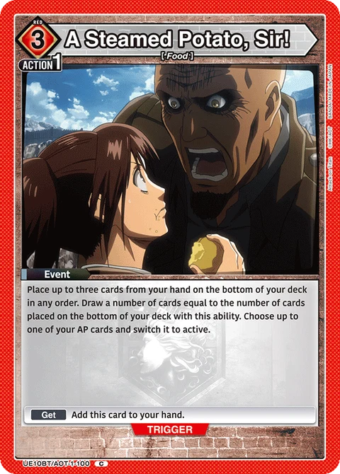 A Steamed Potato, Sir! - Union Arena (English) card