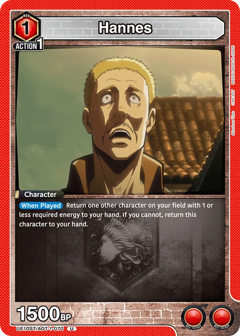 Hannes - Union Arena (English) card