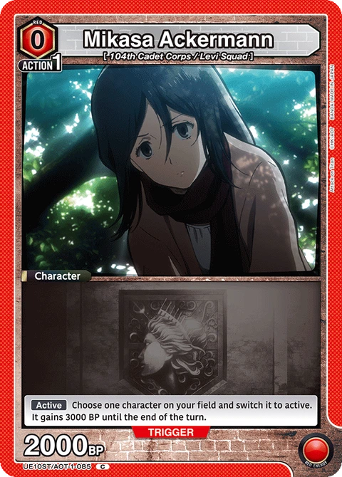 Mikasa Ackermann - Union Arena (English) card