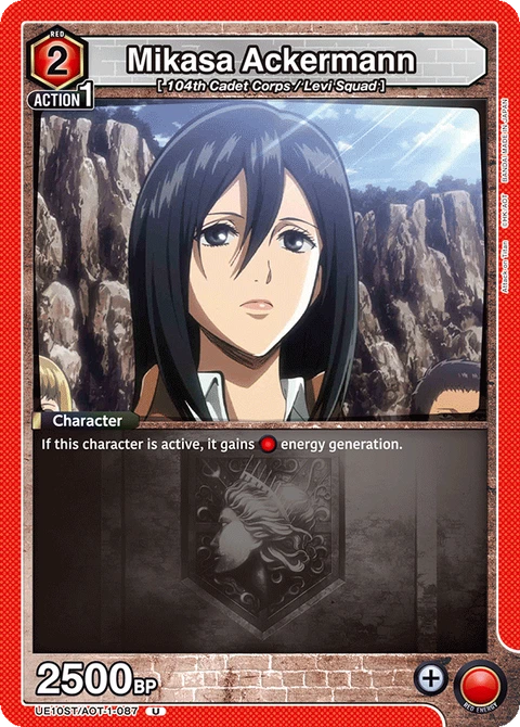 Mikasa Ackermann - Union Arena (English) card