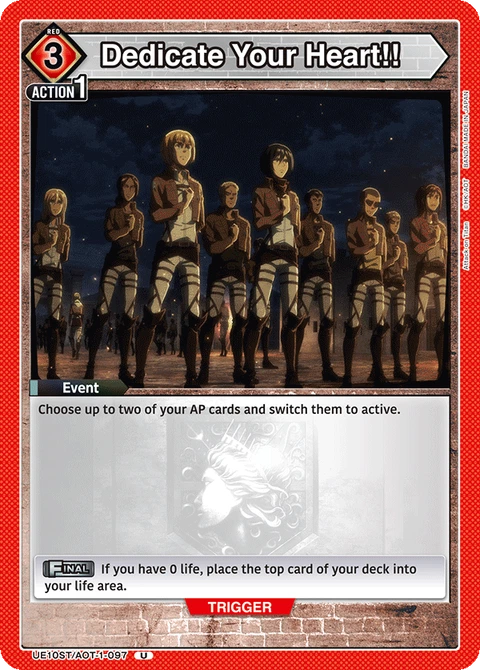 Dedicate Your Heart!! - Union Arena (English) card