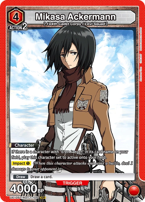 Mikasa Ackermann - Union Arena (English) card