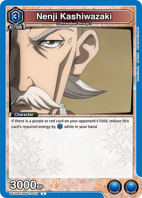 Nenji Kashiwazaki - Union Arena (English) card