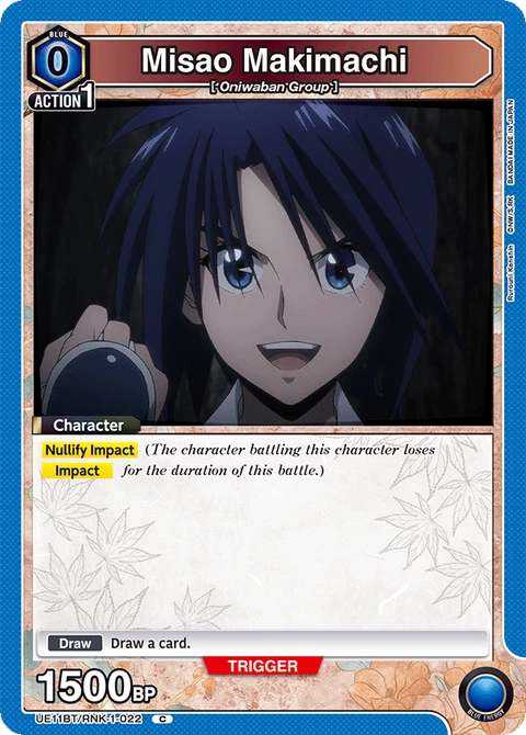 Misao Makimachi - Union Arena (English) card