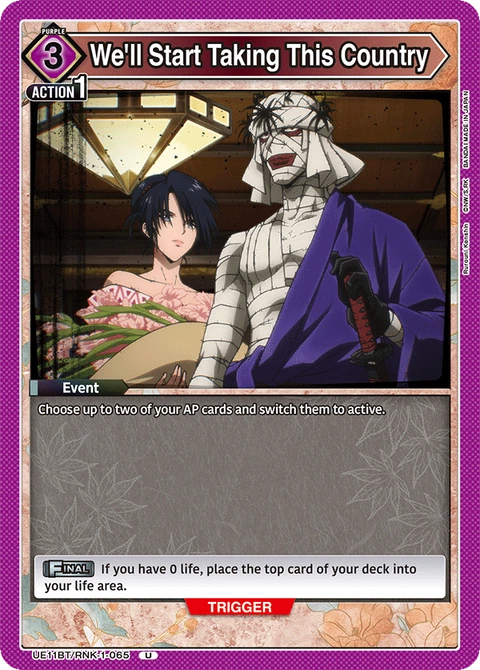 We'll Start Taking This Country - Union Arena (English) card