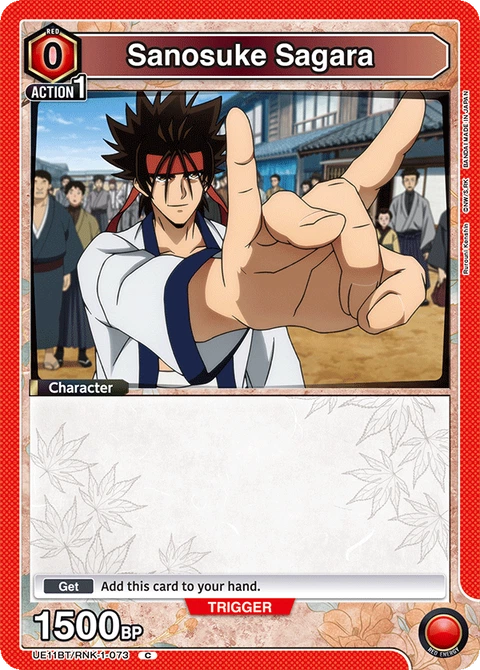 Sanosuke Sagara - Union Arena (English) card