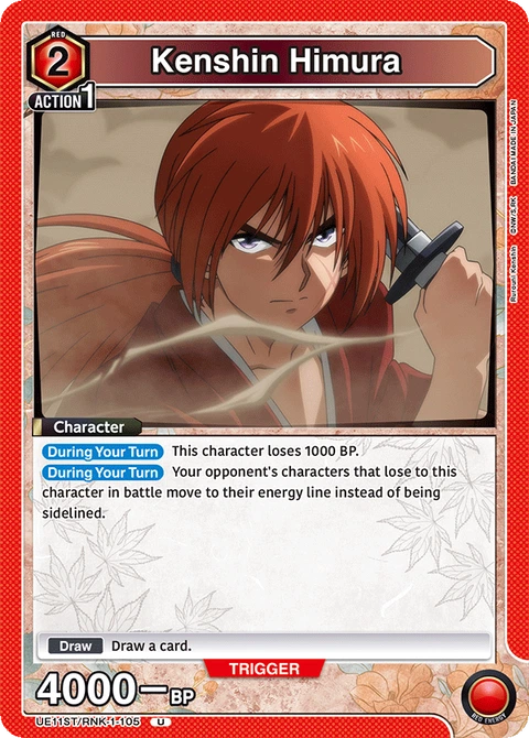 Kenshin Himura - Union Arena (English) card