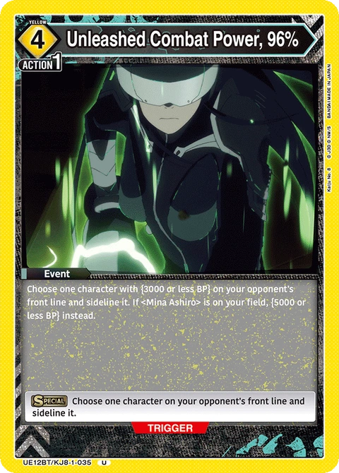 Unleashed Combat Power, 96% - Union Arena (English) card