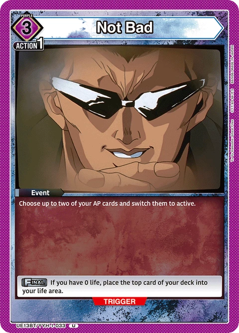 Not Bad - Union Arena (English) card