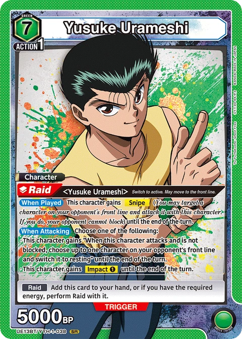 Yusuke Urameshi - Union Arena (English) card
