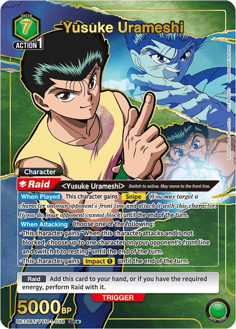 Yusuke Urameshi - Union Arena (English) card