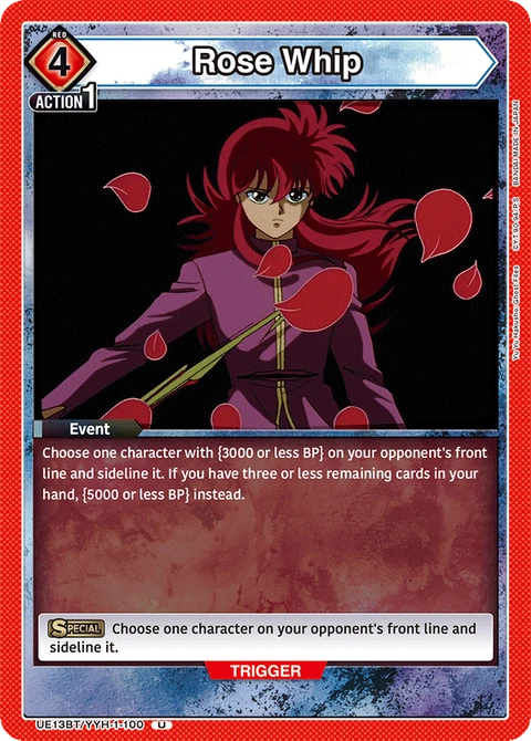 Rose Whip - Union Arena (English) card