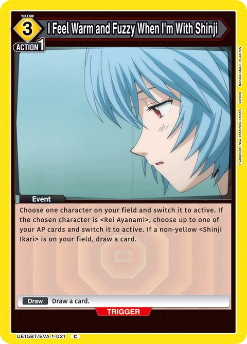 I Feel Warm and Fuzzy When I'm With Shinji - Union Arena (English) card