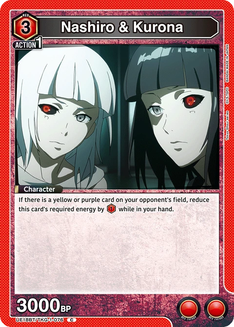 Nashiro & Kurona - Union Arena (English) card