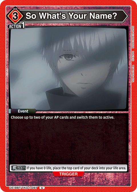 So What's Your Name? - Union Arena (English) card