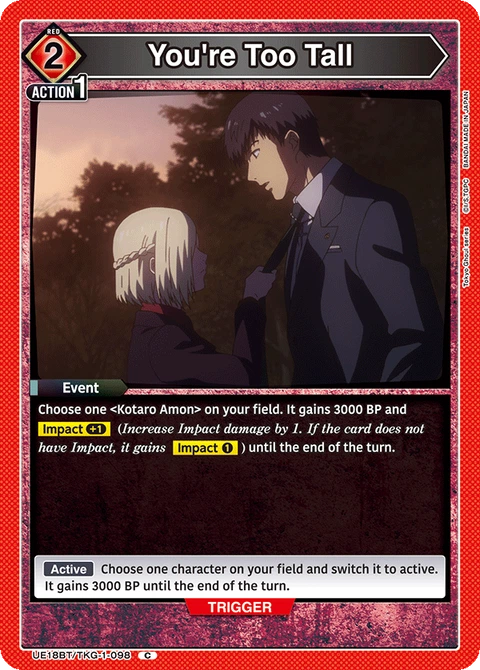You're Too Tall, Union Arena (English) Main Card