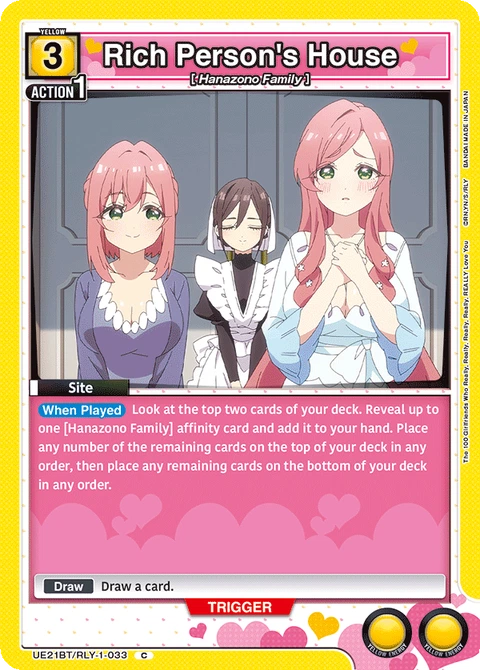Rich Person's House - Union Arena (English) card