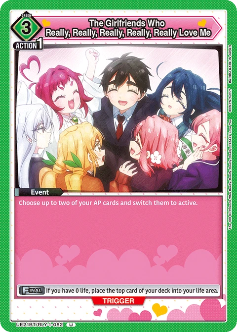 The Girlfriends Who Really, Really, Really, Really, Really Love Me - Union Arena (English) card