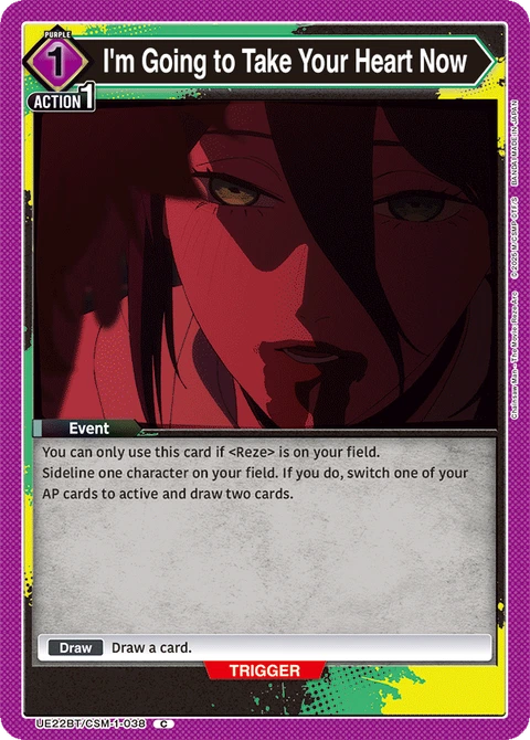 I'm Going to Take Your Heart Now - Union Arena (English) card