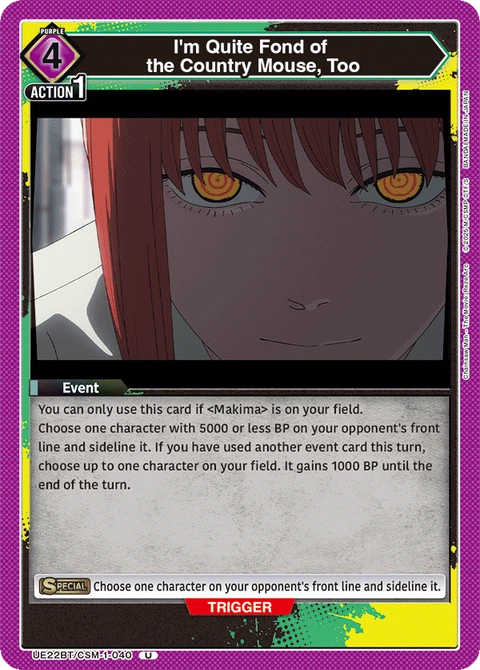 I'm Quite Fond of the Country Mouse, Too - Union Arena (English) card