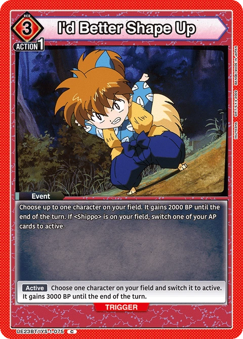 I'd Better Shape Up - Union Arena (English) card