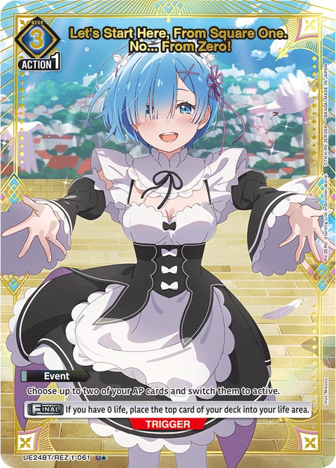 Let's Start Here, From Square One. No... From Zero! - Union Arena (English) card