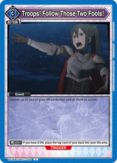 Troops! Follow Those Two Fools! - Union Arena (English) card